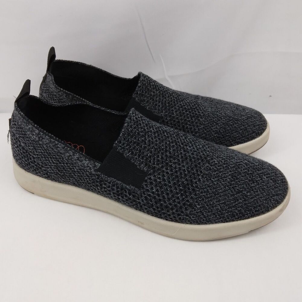 Woolloomooloo Suffolk Slip On Comfort Shoe Black Merino Wool Knit Women's 40 9.5
